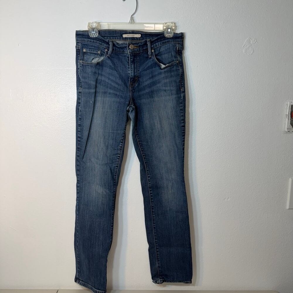 Levi's 505 Straight Jeans Womens Size 6‎ Medium Wash Denim Classic Fit